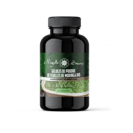 Gélules de poudre de feuilles de Moringa - 32.7g