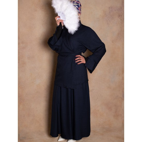 Ensemble kimono croisé et jupe