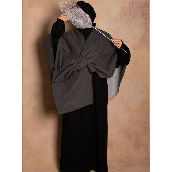 Cape drapée feutrée