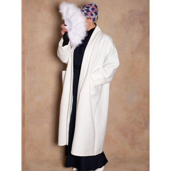 Gilet long épais feutré