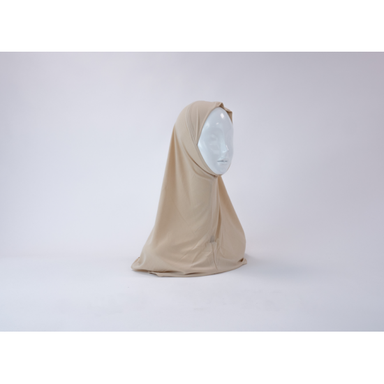 Hijab lycra 1 piece camel