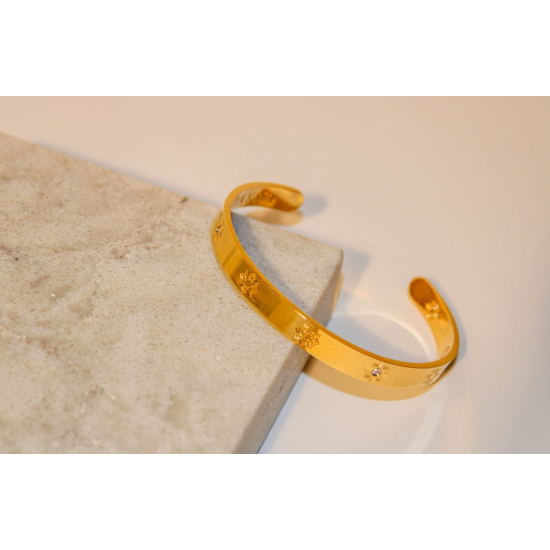 Bracelet Ancien Style Oriental En Argent Doré 850/1000 - Occasion - Usure De La Dorure