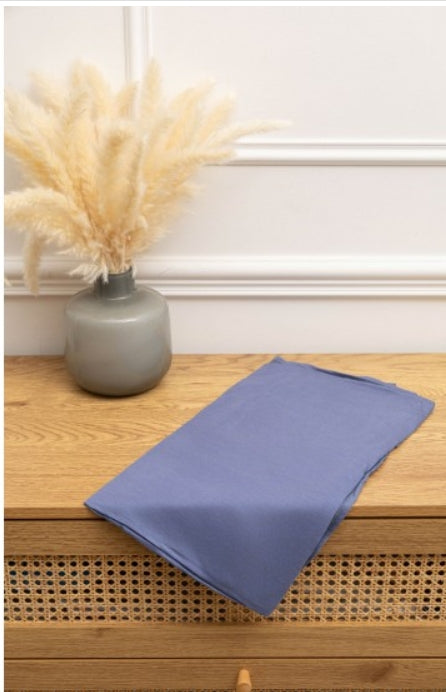 hijab chiffon Bleu jean