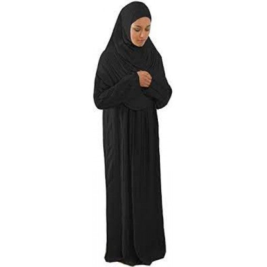 Habit de prière en coton avec hijab intégré