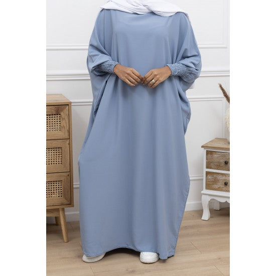 Abaya manches papillon scrunch