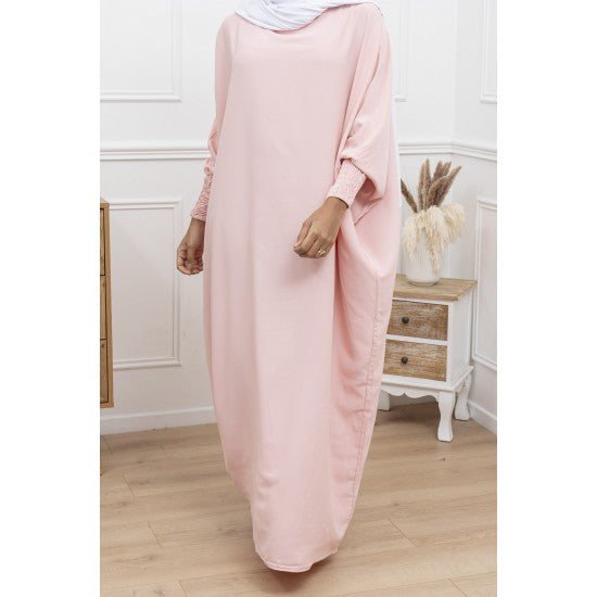 Abaya manches papillon scrunch