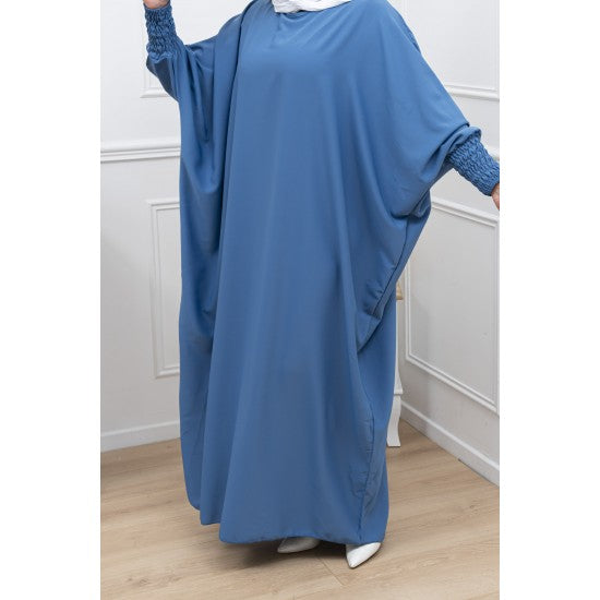 Abaya manches papillon scrunch