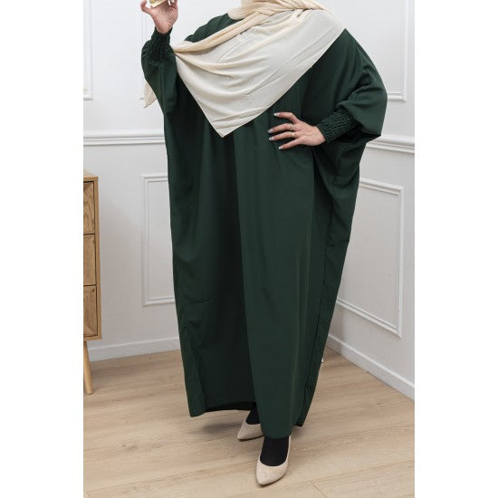 Abaya manches papillon scrunch
