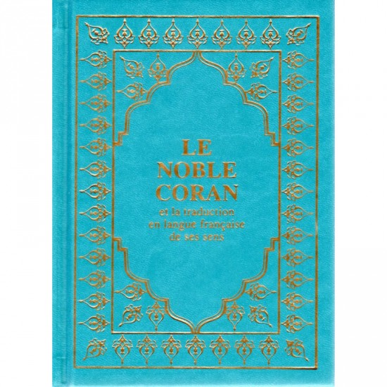 Petit Coran français arabe Turquoise
