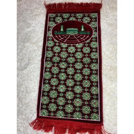 Tapis de prière pour enfant en velours