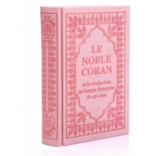 Coran rose Poudre Français/arabe moyen